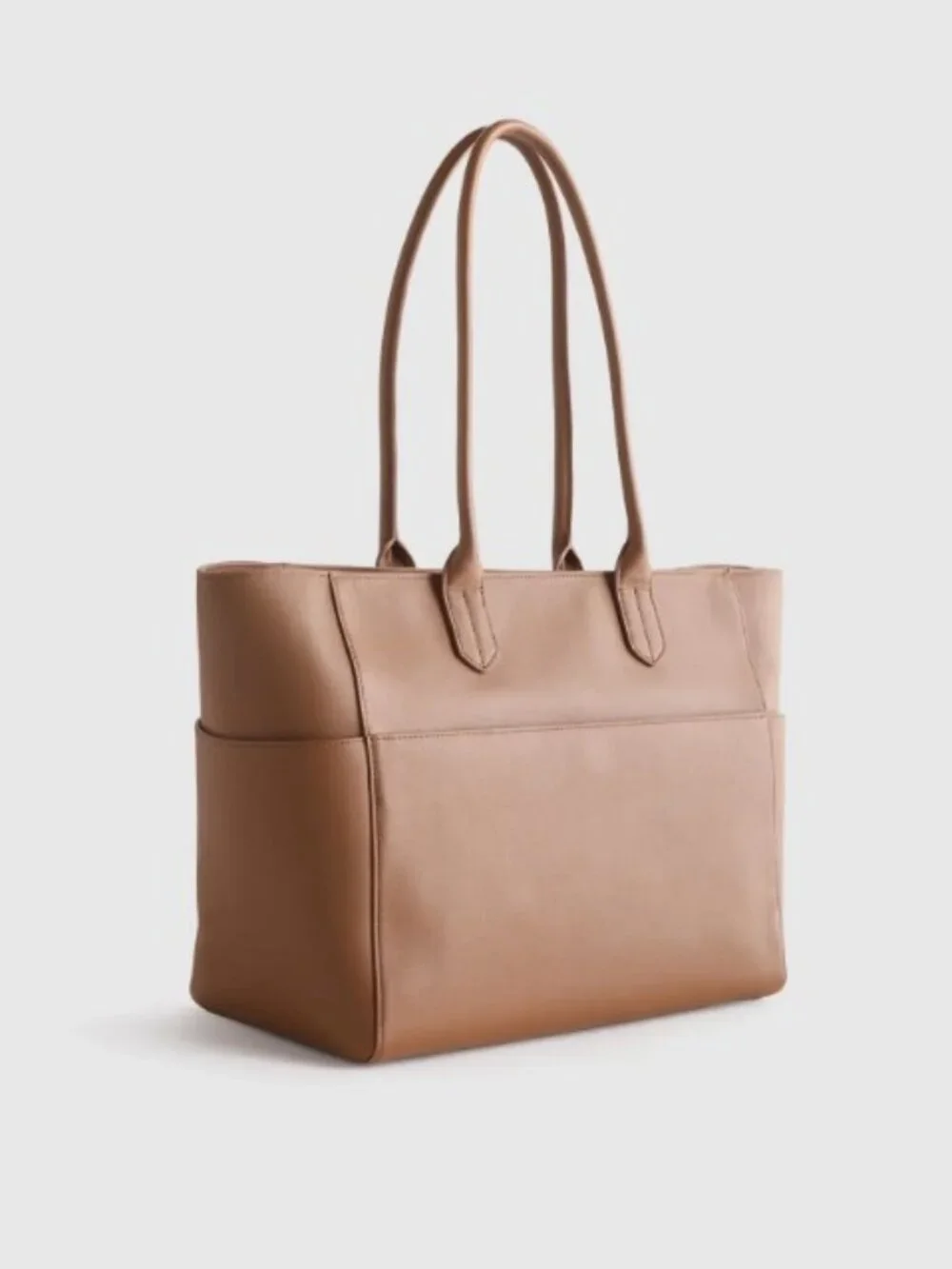 NEW Quince Italian Suede Everyday Tote Green Olive purse womens shopping fashion - Picture 3 of 9